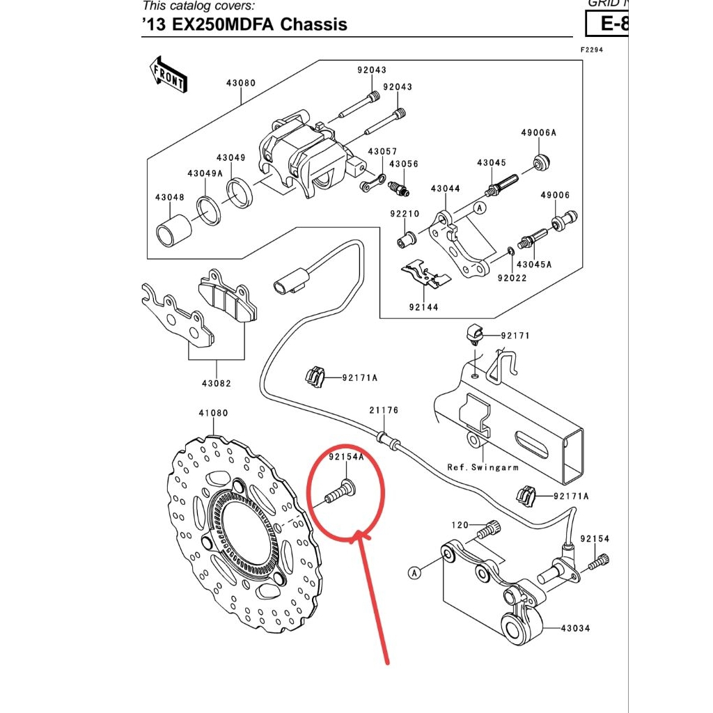 BAUT BAUD PIRINGAN CAKRAM NINJA 250 KARBU NINJA 250 FI Z250FI Z250 FI ORIGINAL KAWASAKI