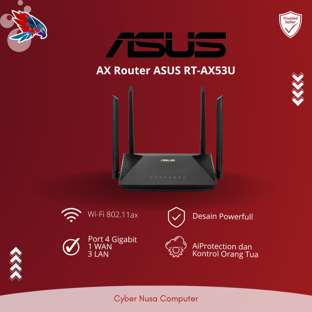 ASUS RT-AX53U | AX1800 Dual Band WiFi 6 / ASUS AX53U