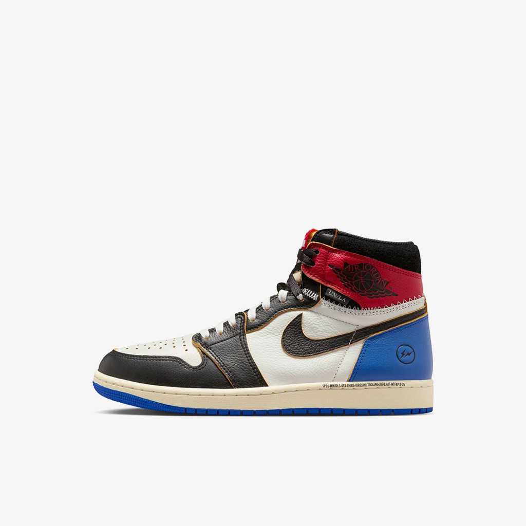 Air Jordan 1 Retro High OG x Union x Fragment Black Varsity Red 100% Authentic