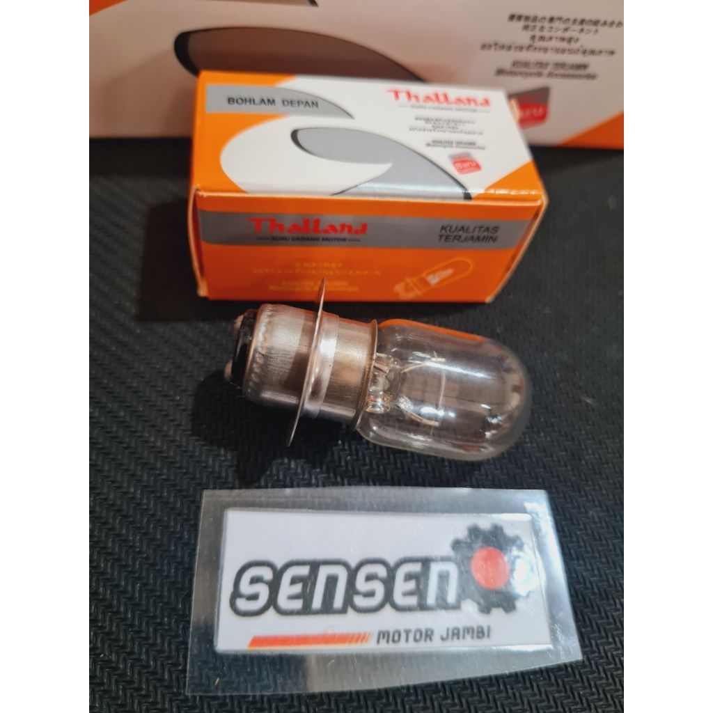 BOHLAM BOLA LAMPU DEPAN MOTOR UNIVERSAL 12V/35WATT THALLAND