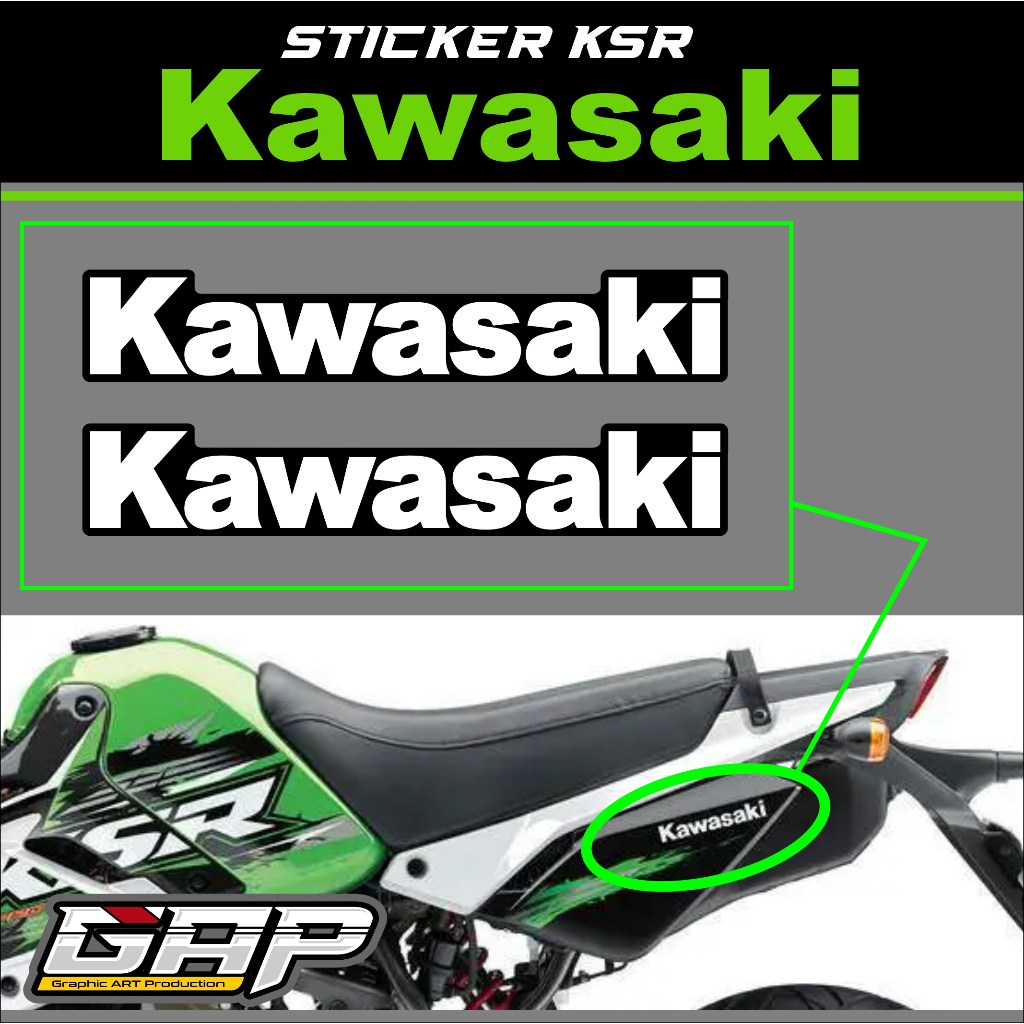 Sticker Detail Kawasaki Tepong KSR Mini Trail