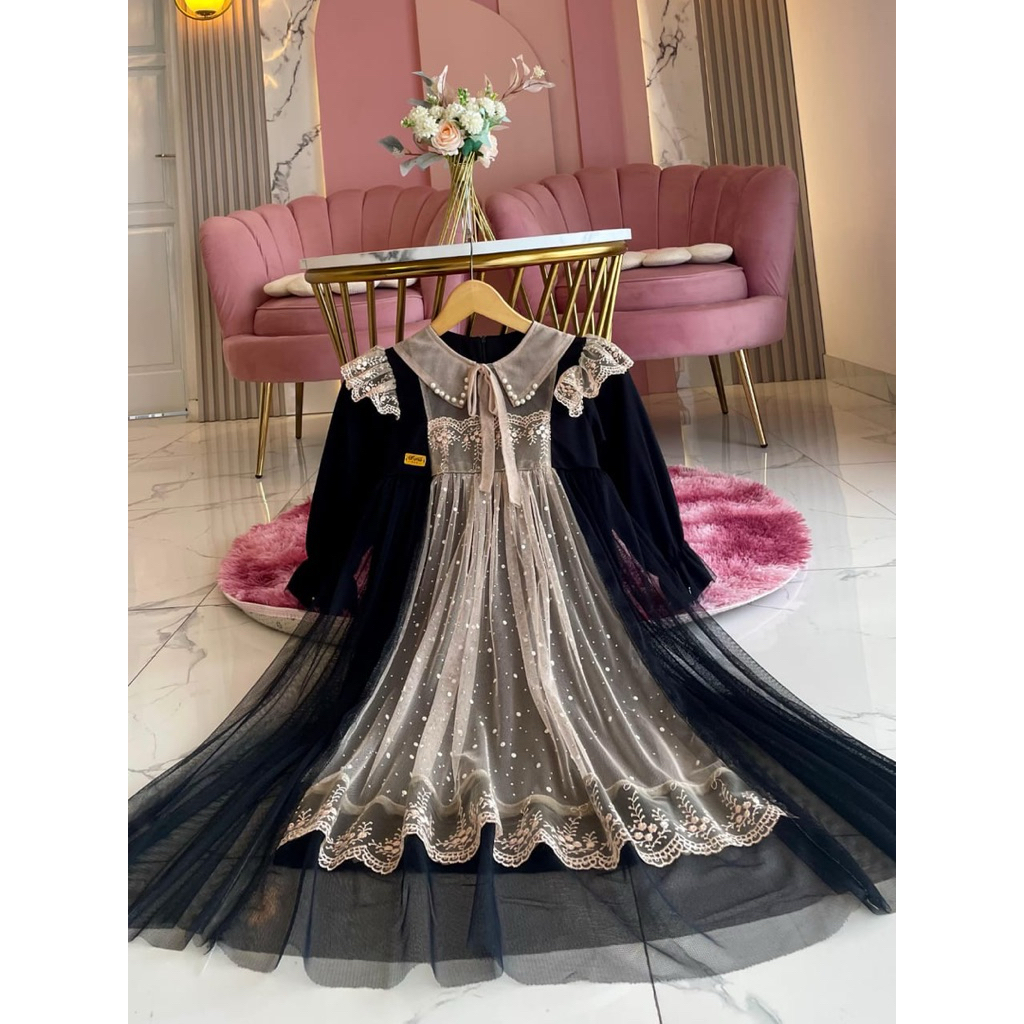 GAMIS ANAK RAYA SERIES GAMIS KOREAN KIDS GAMIS PRINCES DRESSS MANIK TENGAH GAMIS COUPLE BUTIK PREMIU