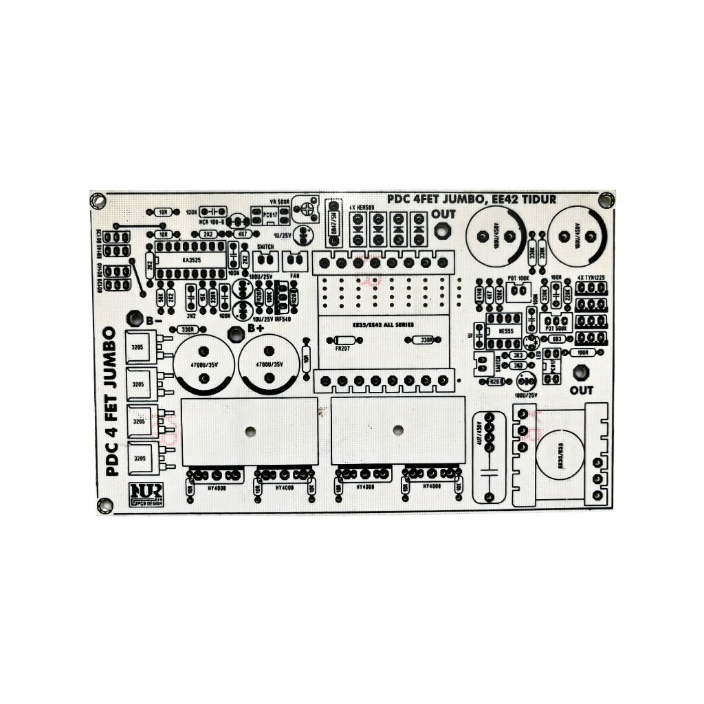 Fish Yummy Nur Pcb - Pcb Pdc 4 Fet Jumbo 15.5 X 9.5 Cm Fiber Protector & Flip Flop Stabil