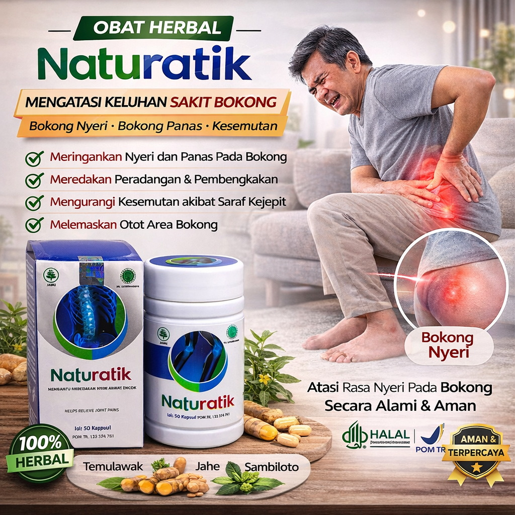 Obat Sakit Bokong Paling Ampuh Obat Saraf Kejepit di Bokong, Obat Sakit Bokong Tetepokan, Obat Nyeri
