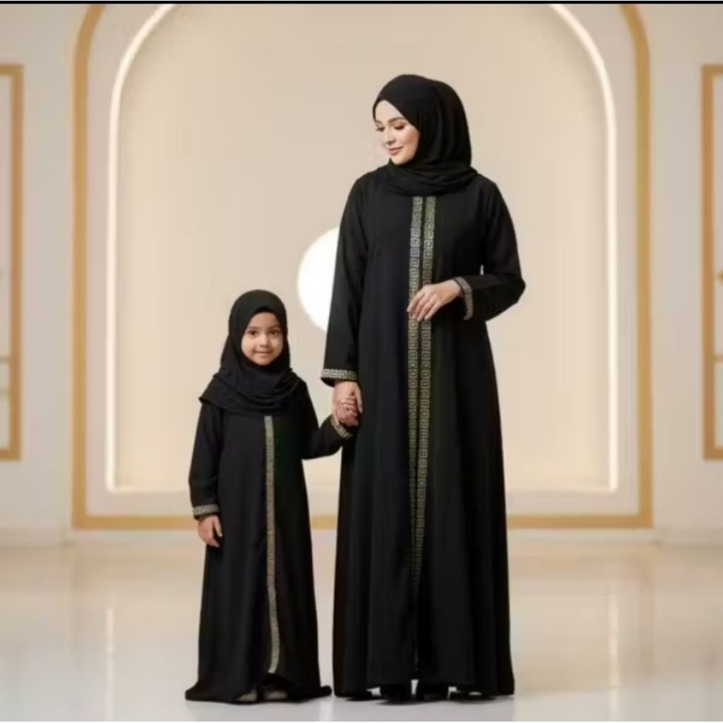 GAMIS ABAYA TURKI COUPELE IBU DAN ANAK