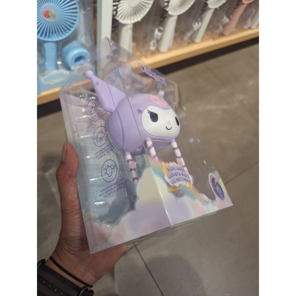 miniso pink x sanrio kuromi night light lampu tidur