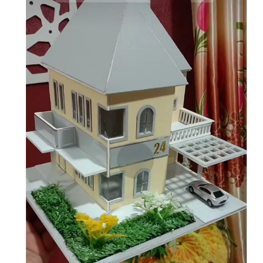 miniatur rumah mewah