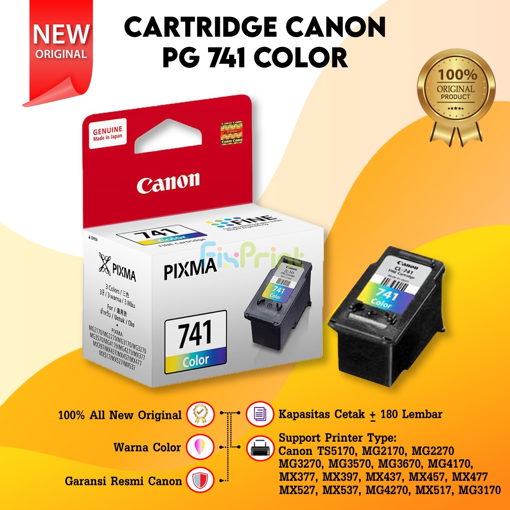 Cartridge Canon PG740 PG 740 PG-740 Black ORIGINAL MX397 MX377 MX477