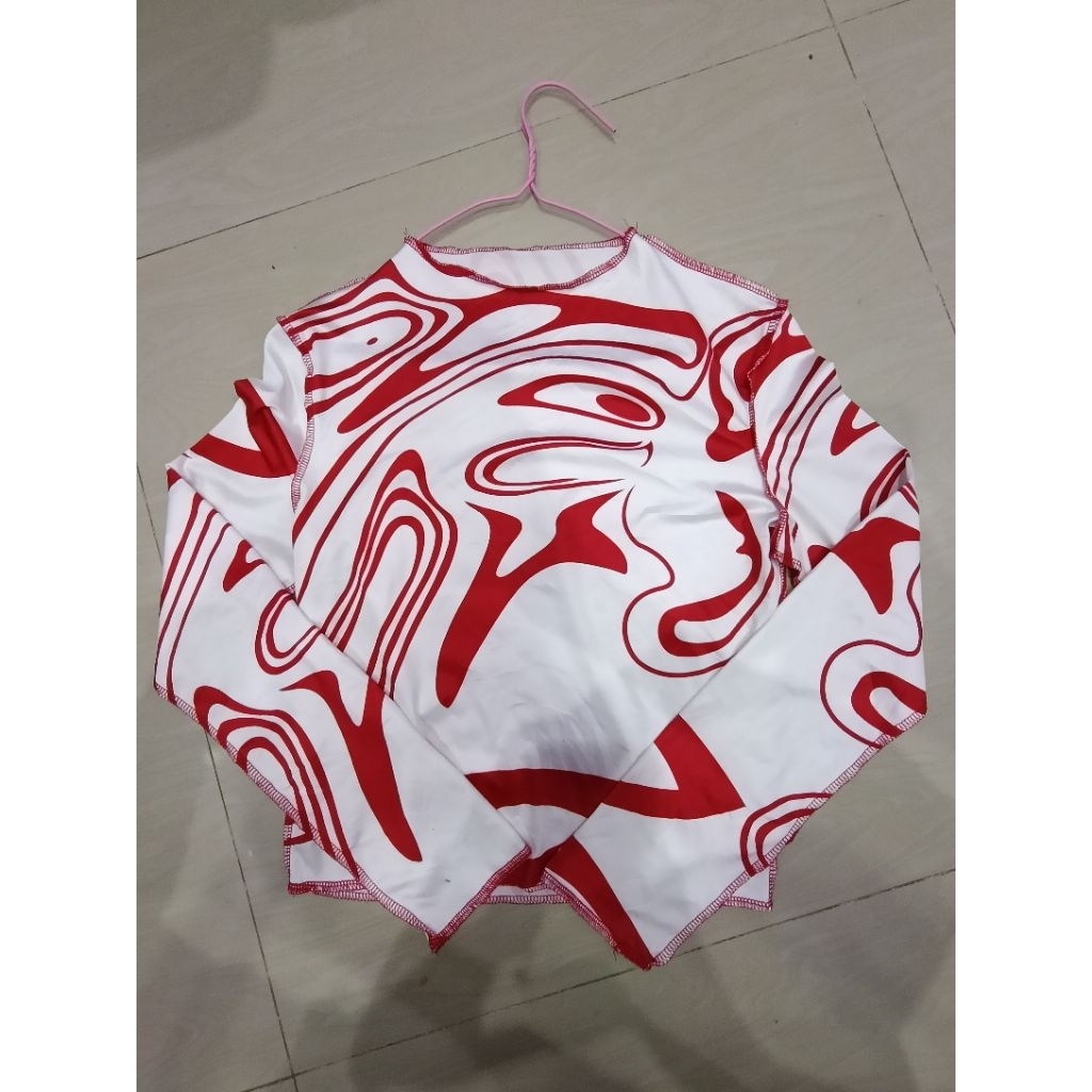 Kaos Lengan Panjang Wanita Satin