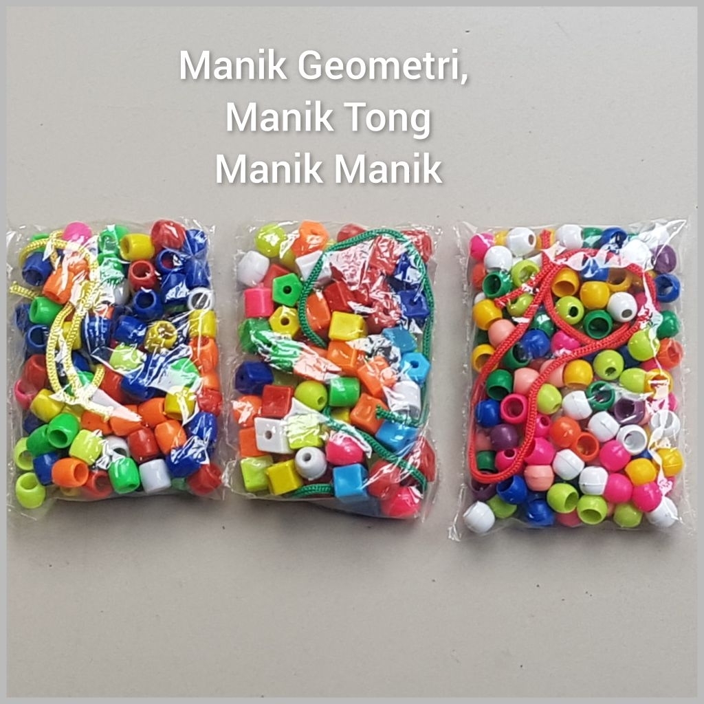 Mainan Manik Manik, Mainan Meronce, Meronce Geometri, Roncean Manik, Roncean Geometri