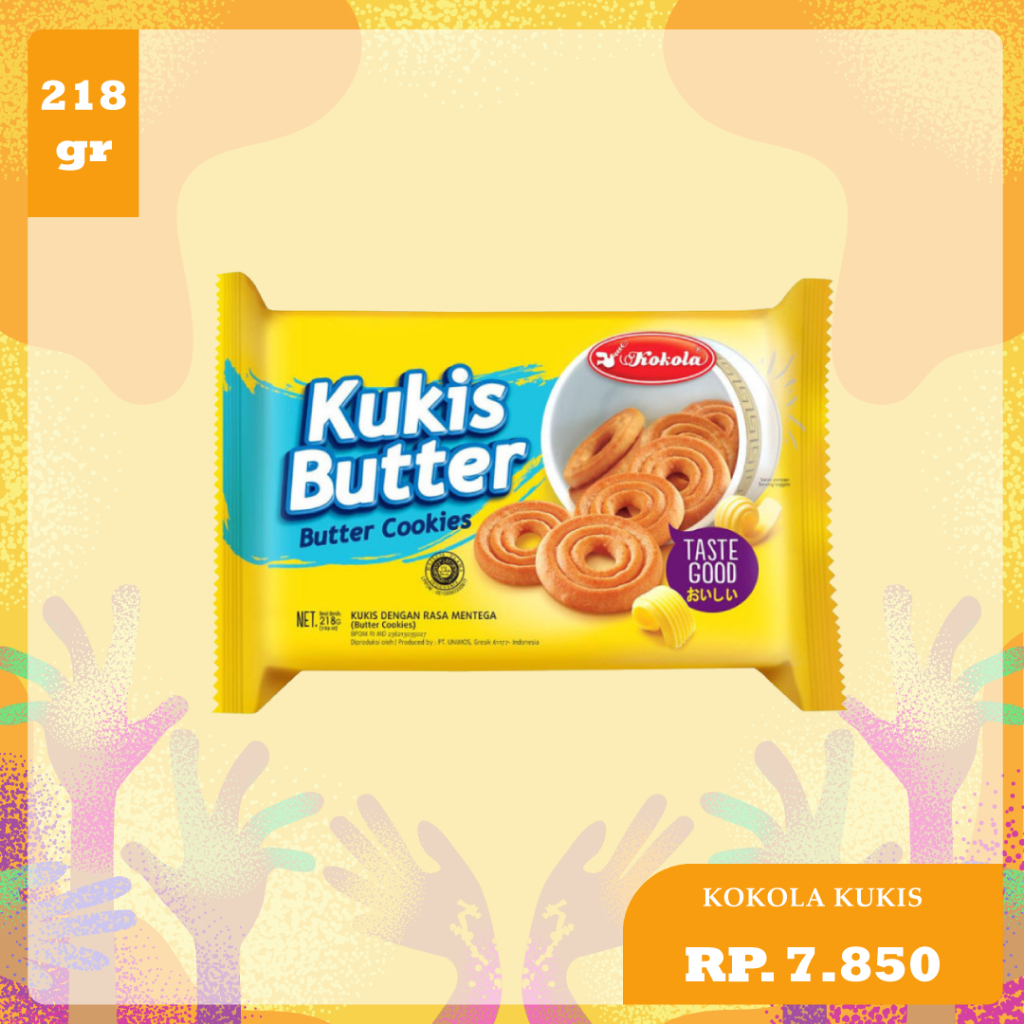 Kokola cookies biskuit kelapa / butter / mocca / milk vanilla