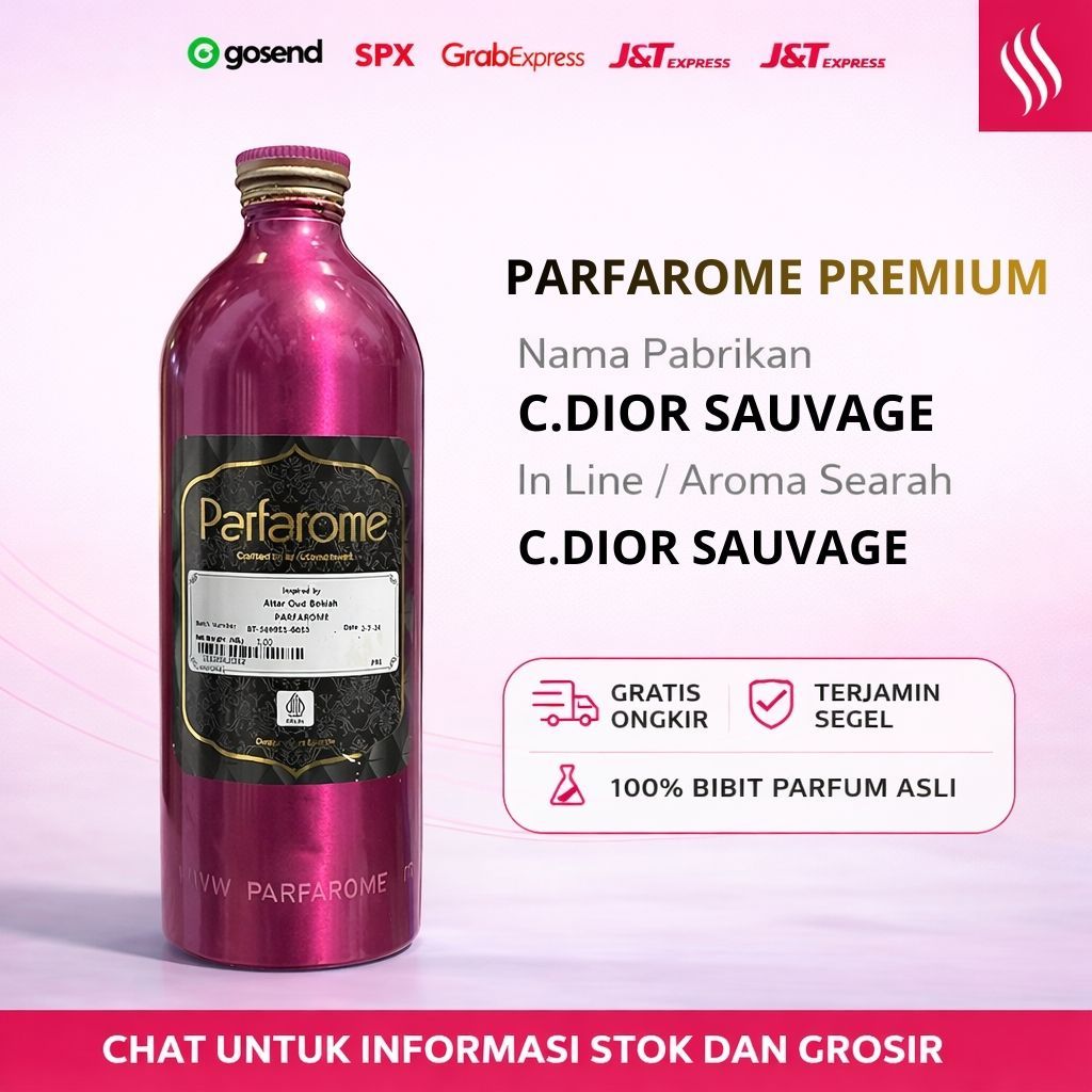 JUAL BIBIT PARFUM ASLI - C.DIOR SAUVAGE - PARFAROME PREMIUM - REPACK - SUMBARA PARFUM