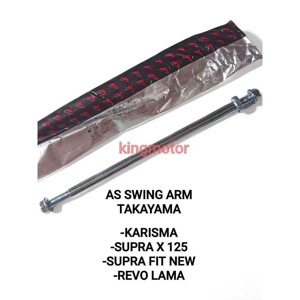 AS SWING ARM AS SASIS FORK GARPU YAMAHA (TAKAYAMA) KARISMA SUPRA X 125 FIT NEW REVO LAMA ORI TAKAYAM
