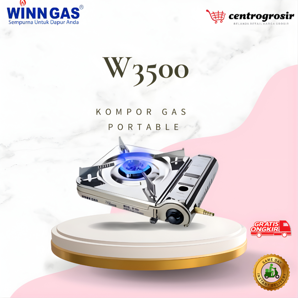 Winn Gas W3500 Kompor Gas Portable Stainless Steel
