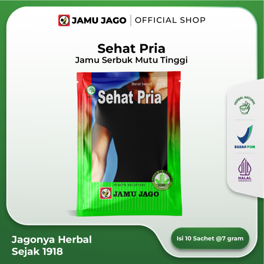 Sehat Pria Jamu Serbuk Membantu Memelihara Kesehatan Pria dan Meningkatkan Daya Tahan Tubuh by Jamu 