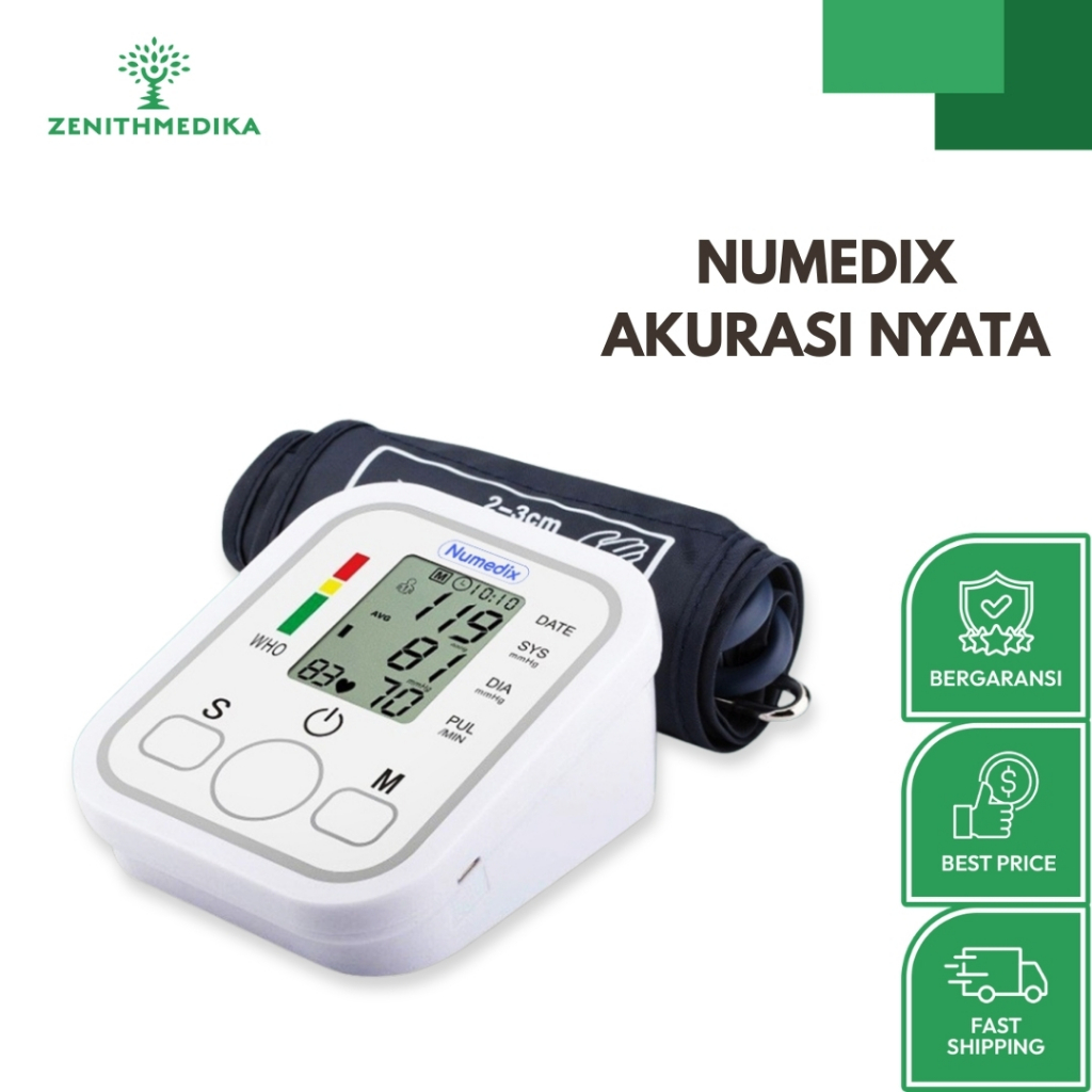 MONITOR TEKANAN DARAH DIGITAL OTOMATIS – Tensi Numedix / Alat Pantau Tekanan Darah/ Alat Pengukur Te