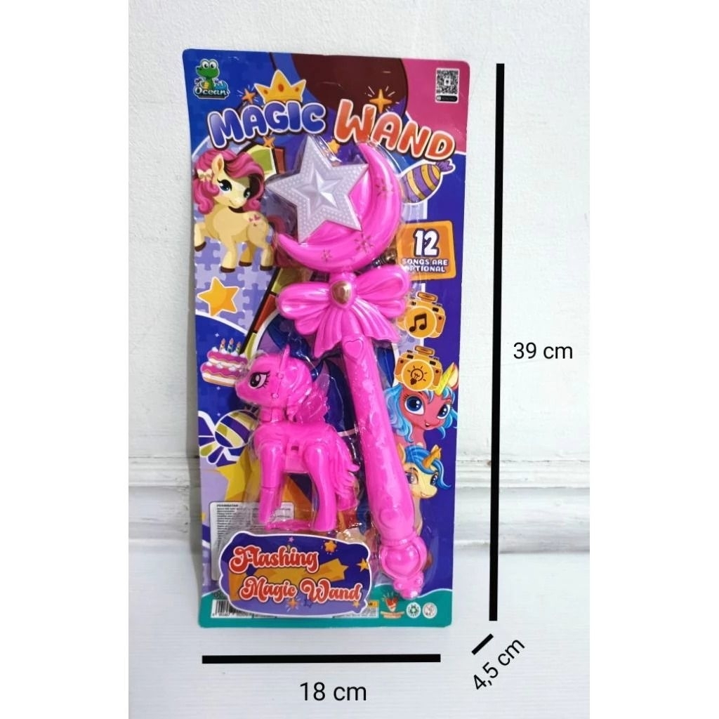 (OCT 848) Mainan Anak Tongkat Sihir Kuda Poni Flashing Magic Wand Tongkat Peri Kudapony Bisa Bunyi N