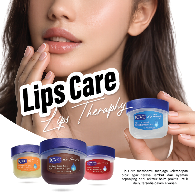 [ PROMO MURAH ] ICVC Lip Balm Rosy Moisturizing Pelembab dan Pemerah Bibir Alami untuk Bibir Kering 
