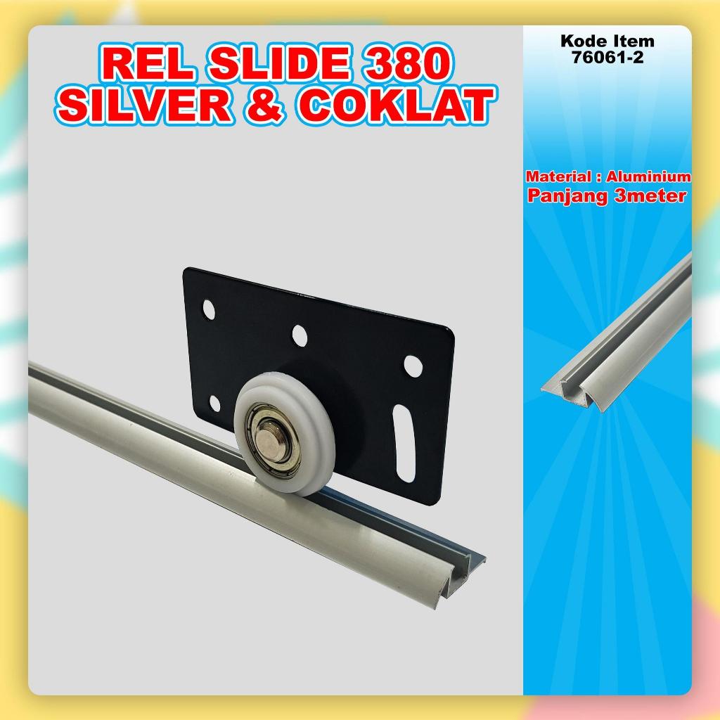 Rel Sliding Pintu Lemari Geser - 380 Rel Timbul 380 Pintu Lemari Geser