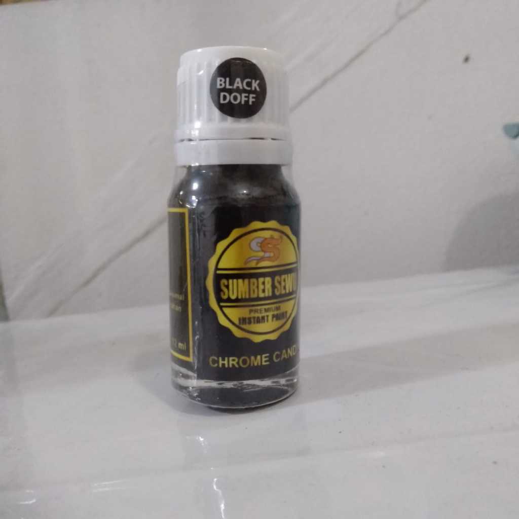 cat chrome candy warna Hitam Doff ready stok