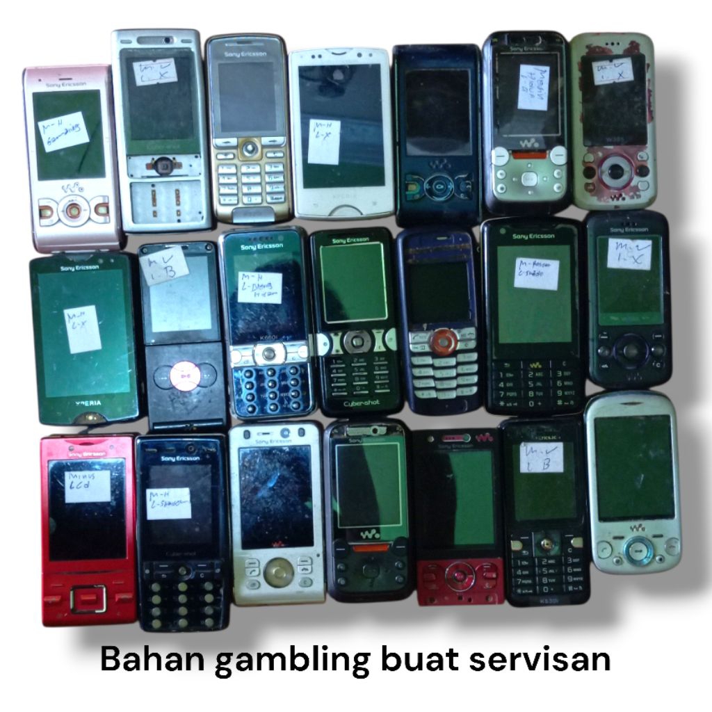 BAHAN SONY ERICSSON J20i / W350i / K550i / w850i / K660i / W595 / K530i / W960i / K810i / W395 / W81