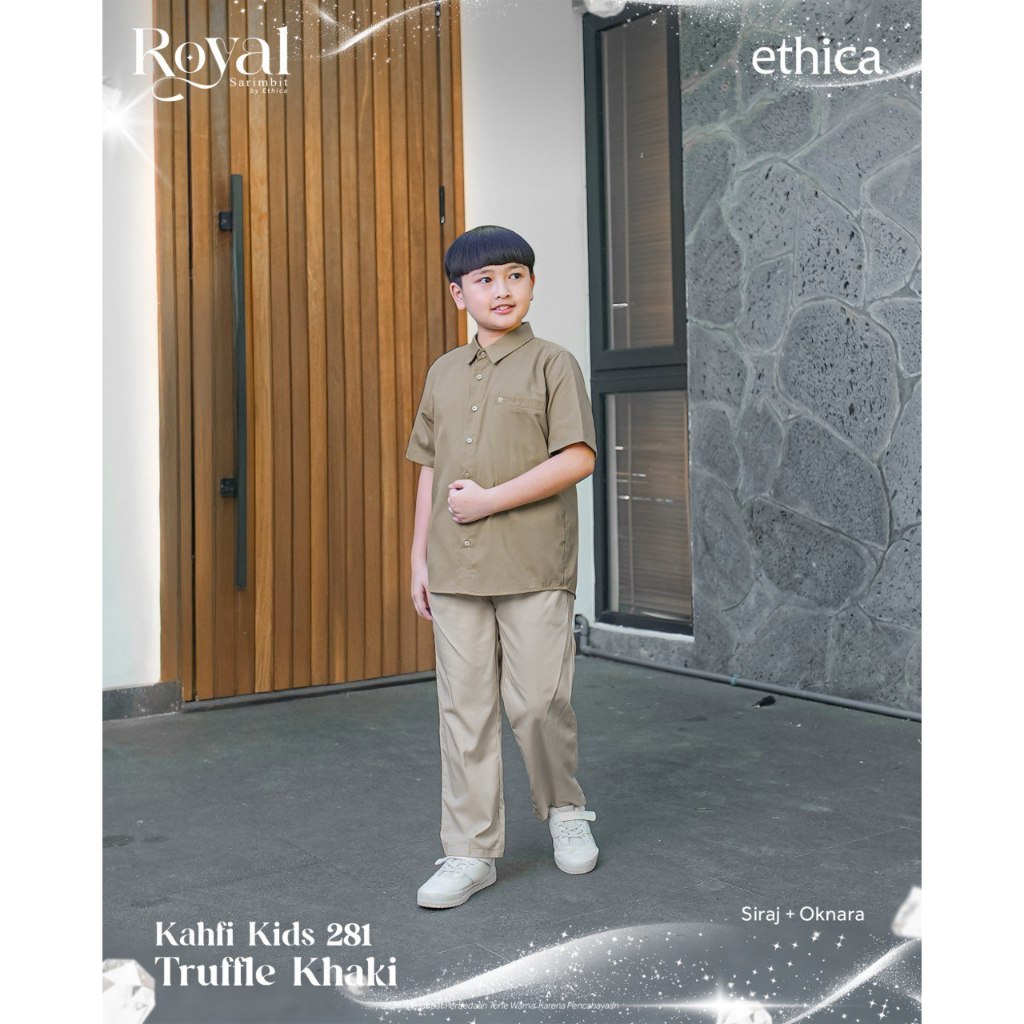 Jual Ethica Kahfi Kids 281 Koko Anak Truffle Khaki Krisan Ocean Siraj Oknara Set Celana Royal Series
