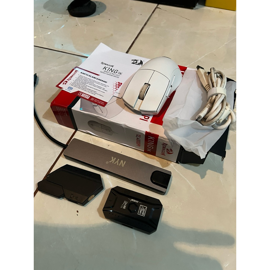 mouse wired red dragon + m1 pro + mix se + usb hub NYK