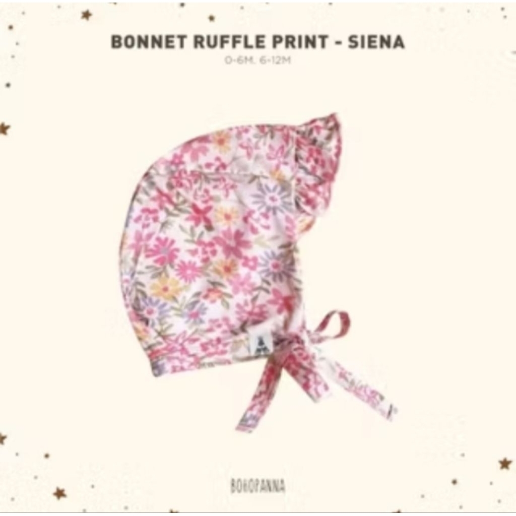 bonnet ruffle print BOHOPANNA