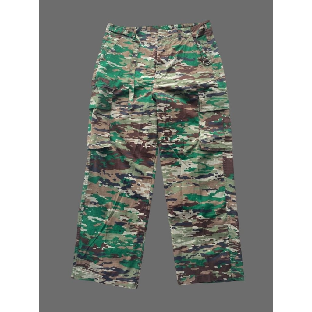 Celana PDL Trousers Loreng Multicam Tropis Jatah Pembagian TNI AD Bekas (1)