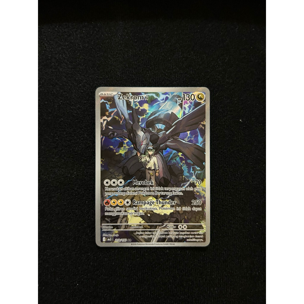 ZEKROM N AR ma3 210/193 POKEMON CARD TCG INDONESIA KARTU POKEMON