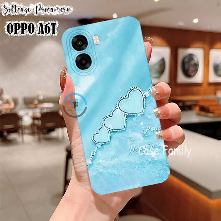 Case for Oppo A6T 2026 - A6 - A6x - A6T Pro Motif love lucu Case Premium kekinian