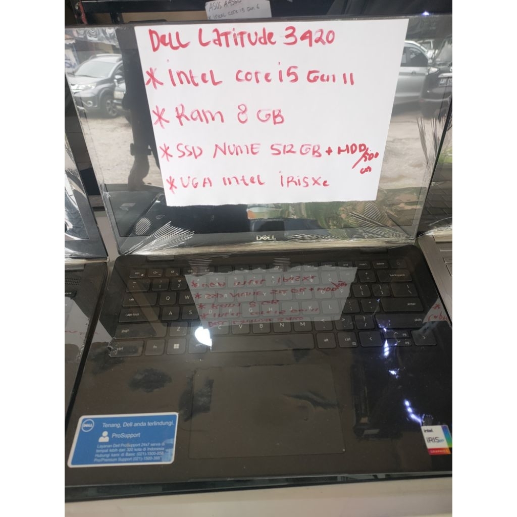 leptop dell 3420 bekas berkualitas Intel core i5 gen 11 ram 8 Gb SSD 512 GB HDD 500GB