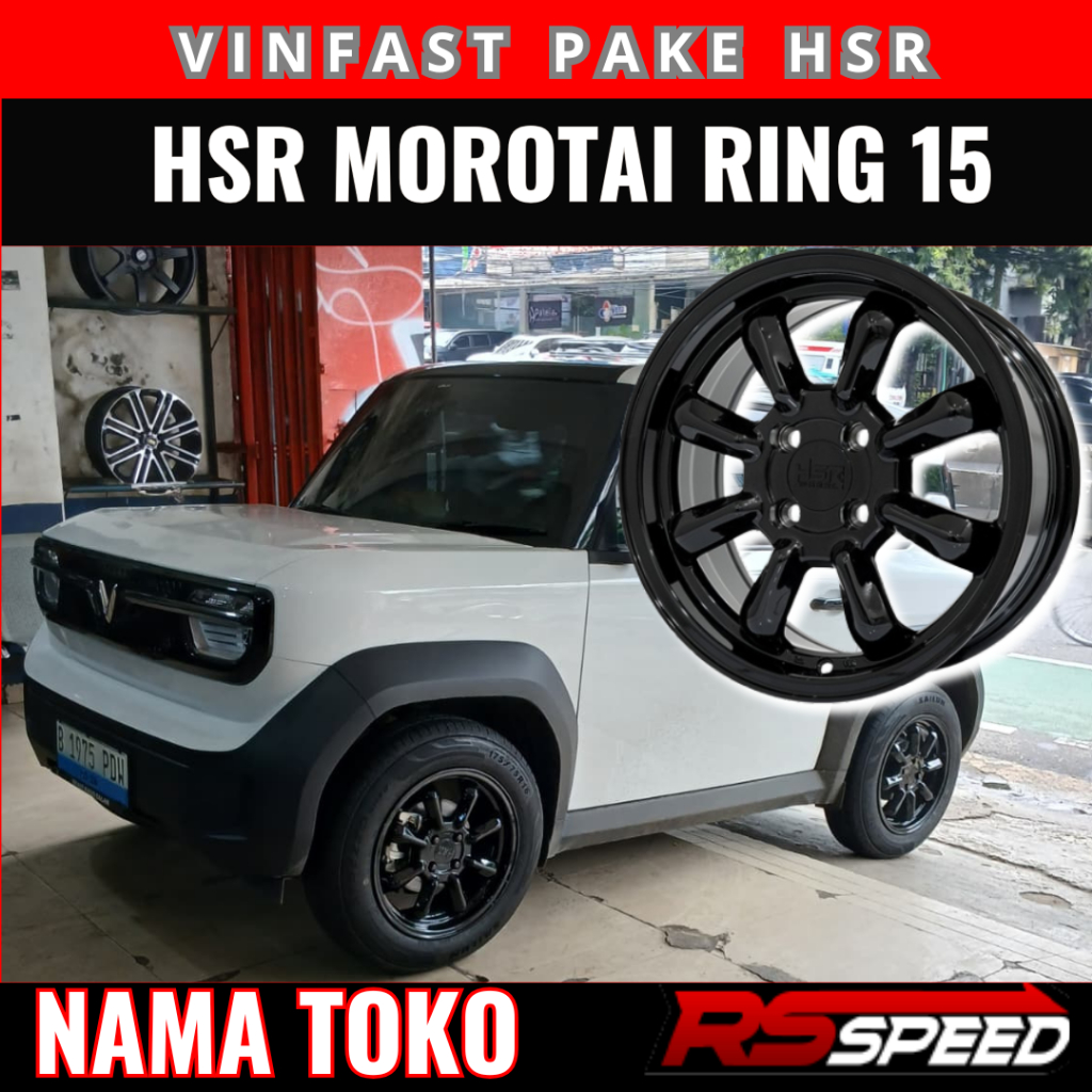 VELG HSR MOROTAI RING 15 PROMO UNTUK VINFAST MAZDA HYUNDAI AVEGA COROLLA LAMA PICANTO VELG  MOROTAI 