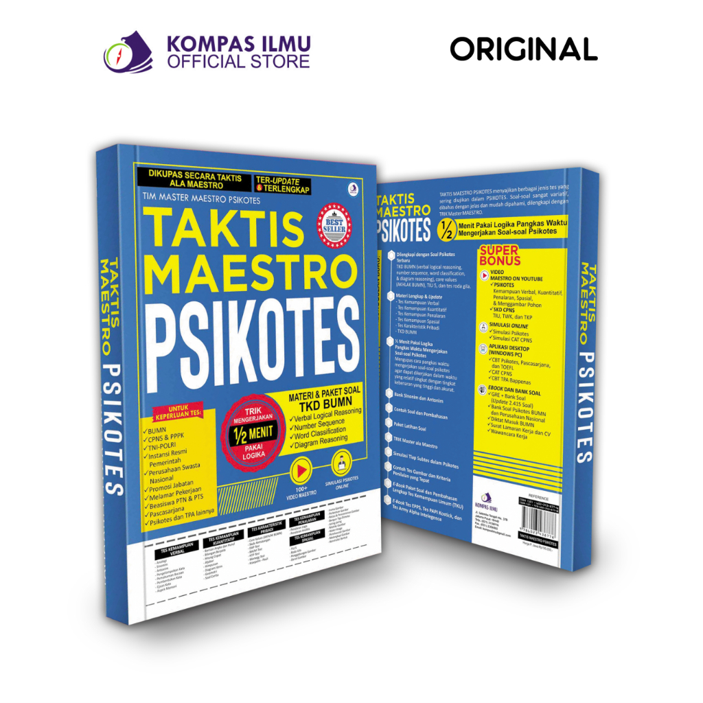 Buku Psikotes - TAKTIS MAESTRO PSIKOTES - GRAND MASTER PSIKOTES