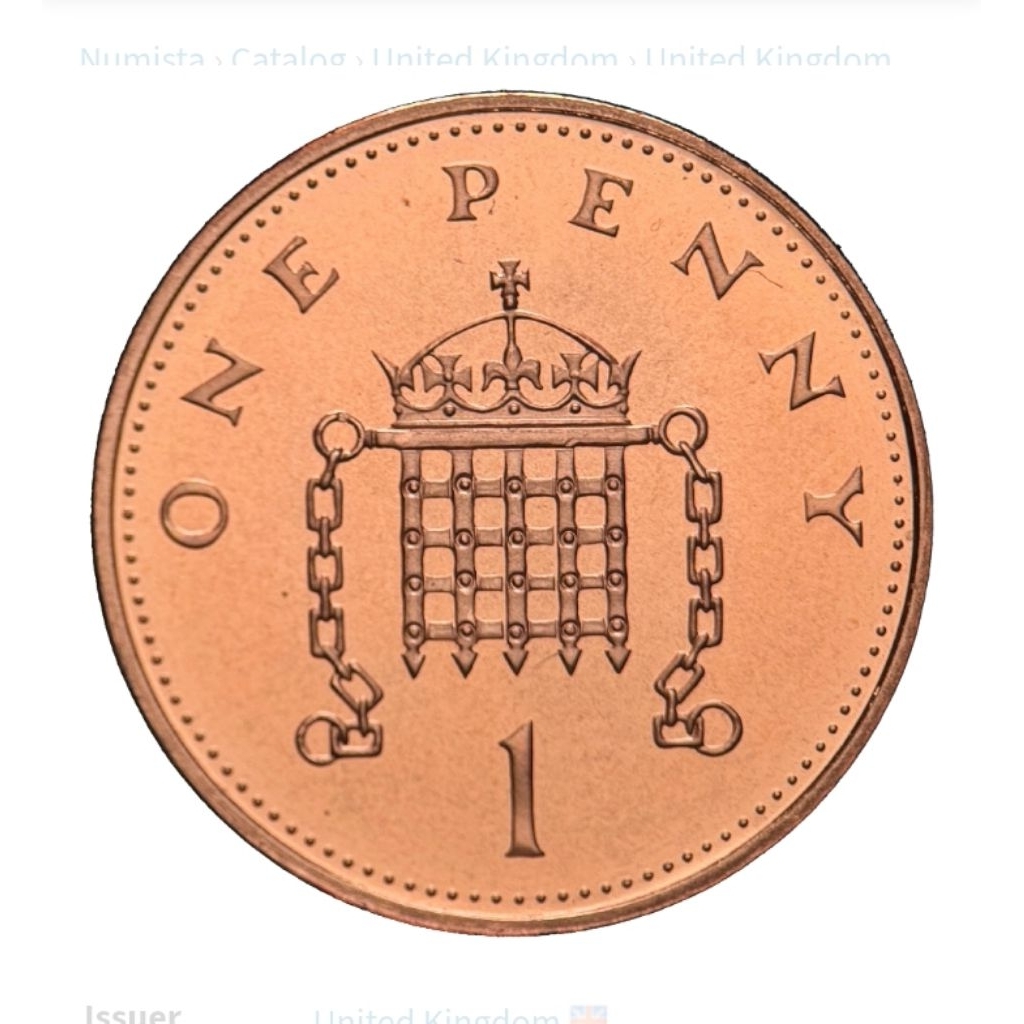 koin inggris one Penny