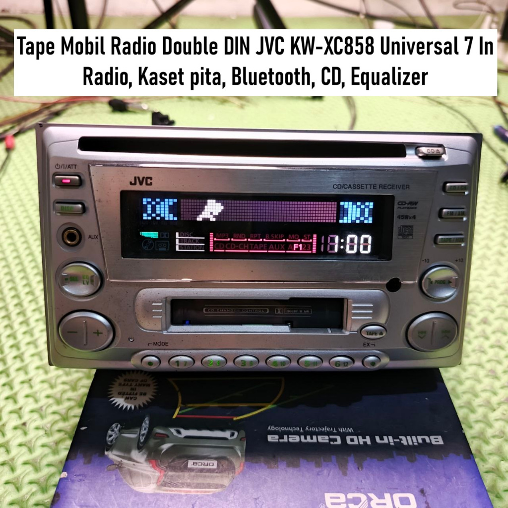 Tape Mobil Radio Kaset Jadul JVC KW-XC858 Dengan Soket | Sudah ada bluetooth | Kondisi Bekas Normal