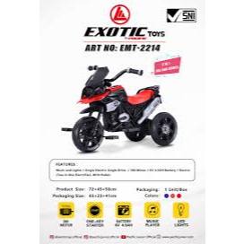 EXOTIC EMT-2214 Sepeda Roda Tiga Anak Tricycle EXOTIC EMT 2214 Motor Aki