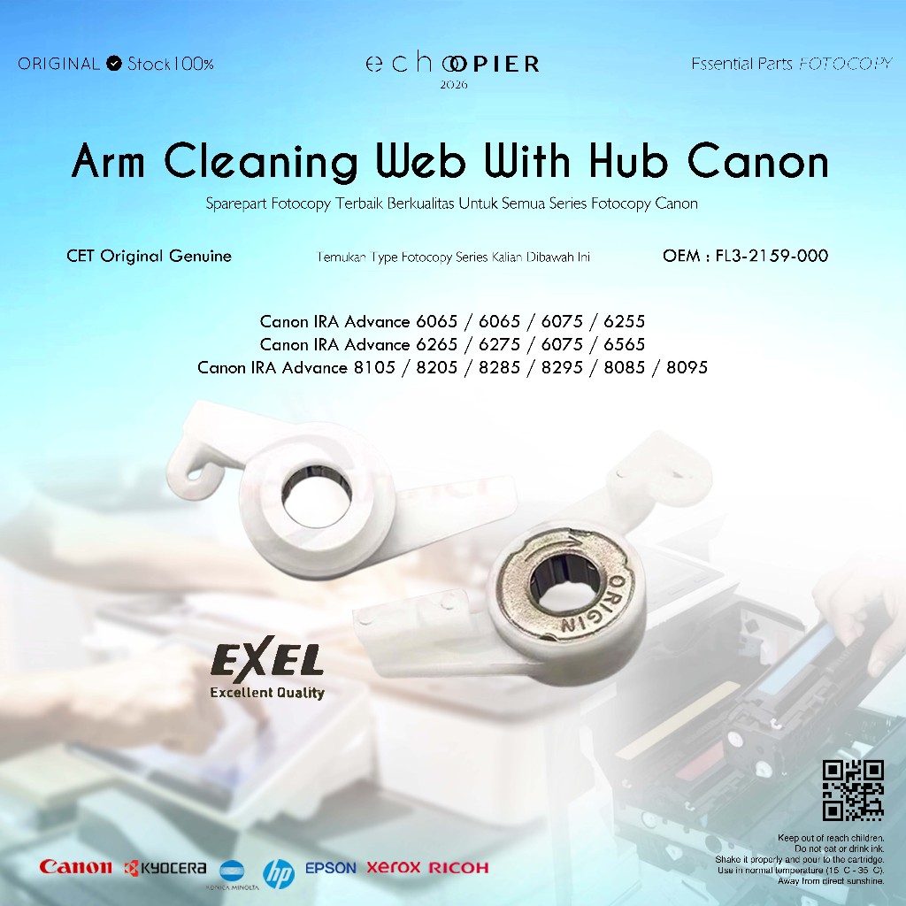 [MY] Arm One Way Cleaning Web Canon Fotocopy IRA Advance 6055 6065 6075 6265 6275 6255 FL3-2159-000 