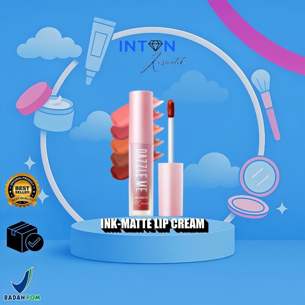 DAZZLE ME INK-MATTE LIP CREAM 2.5 ml | Liptint Comfy Matte Finish Long-Lasting 4x Natural Infusion O