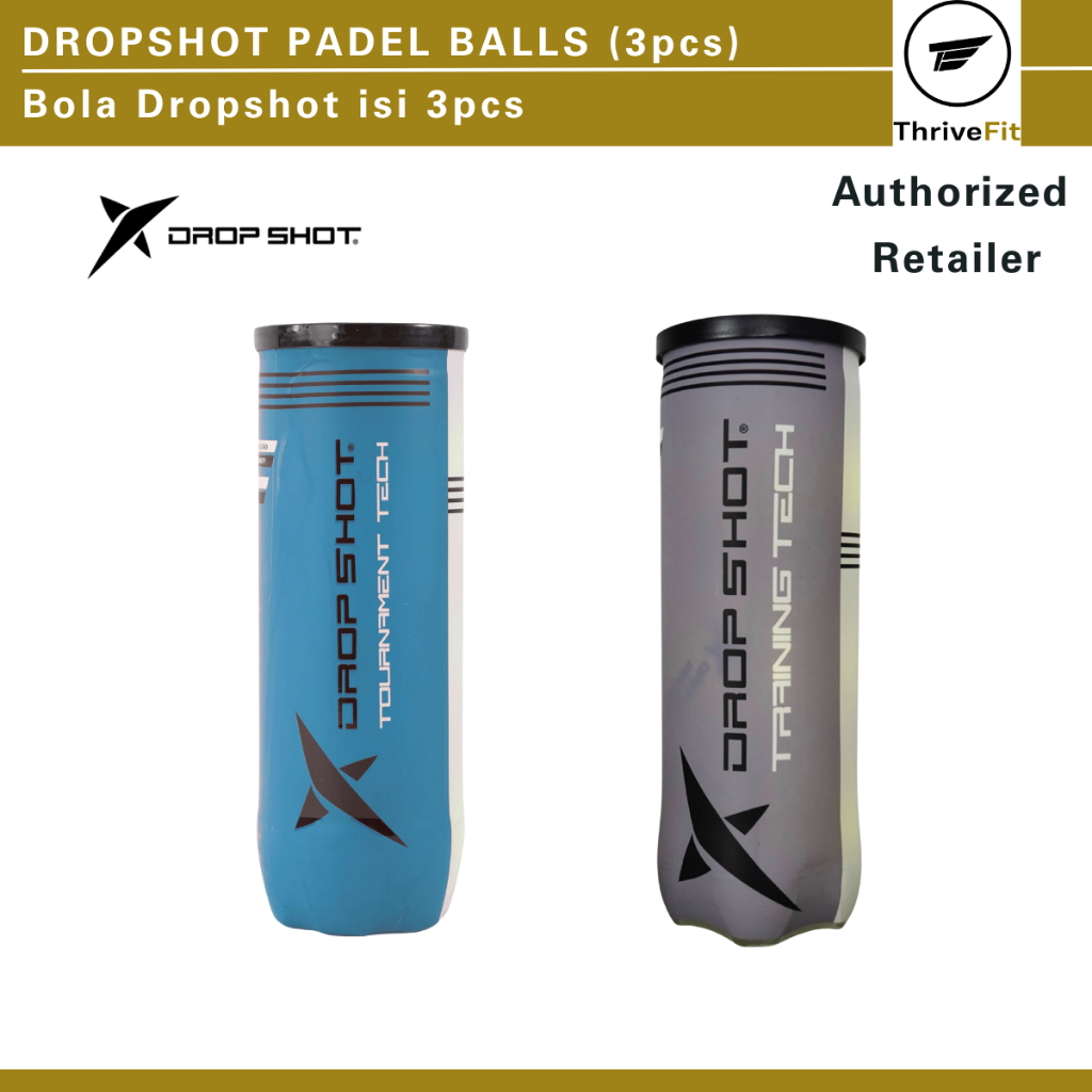 Dropshot Padel Balls / Bola Padel Dropshot - 3pcs