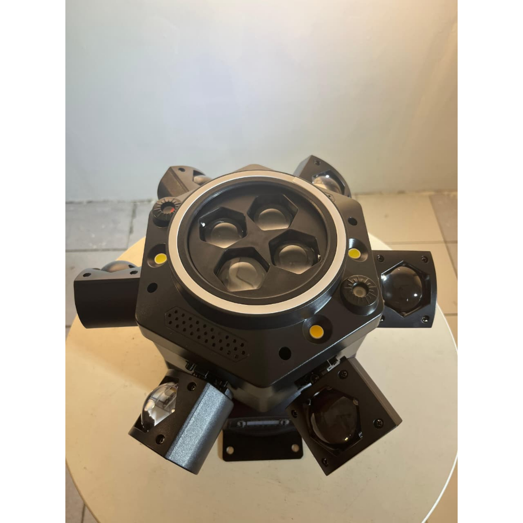 Moving Head Cyclone Laser Six Bee Eye RGBW LED - Lampu Roda Gila LED Cyclone