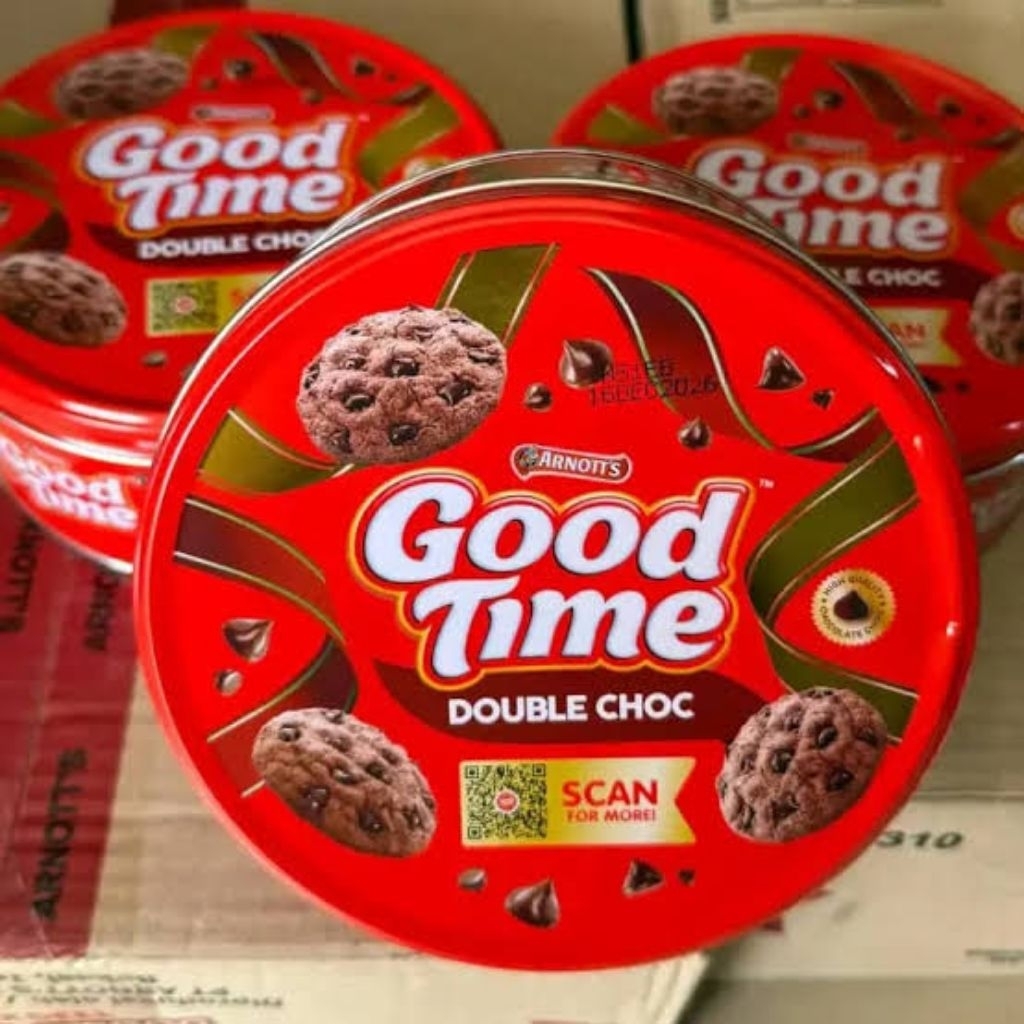 Biskuit Kaleng Good Time 133gr - Double Choco