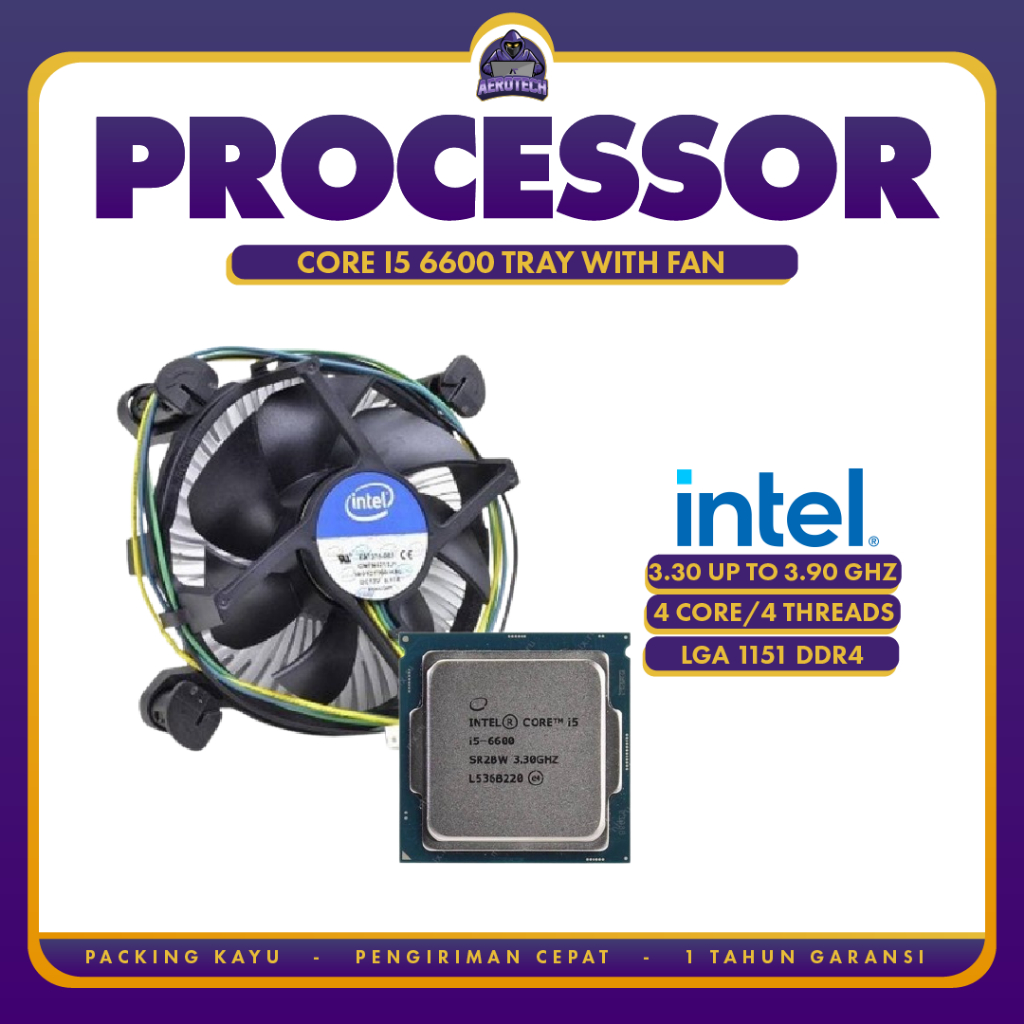 Processor Intel core i5 6600 + Fan