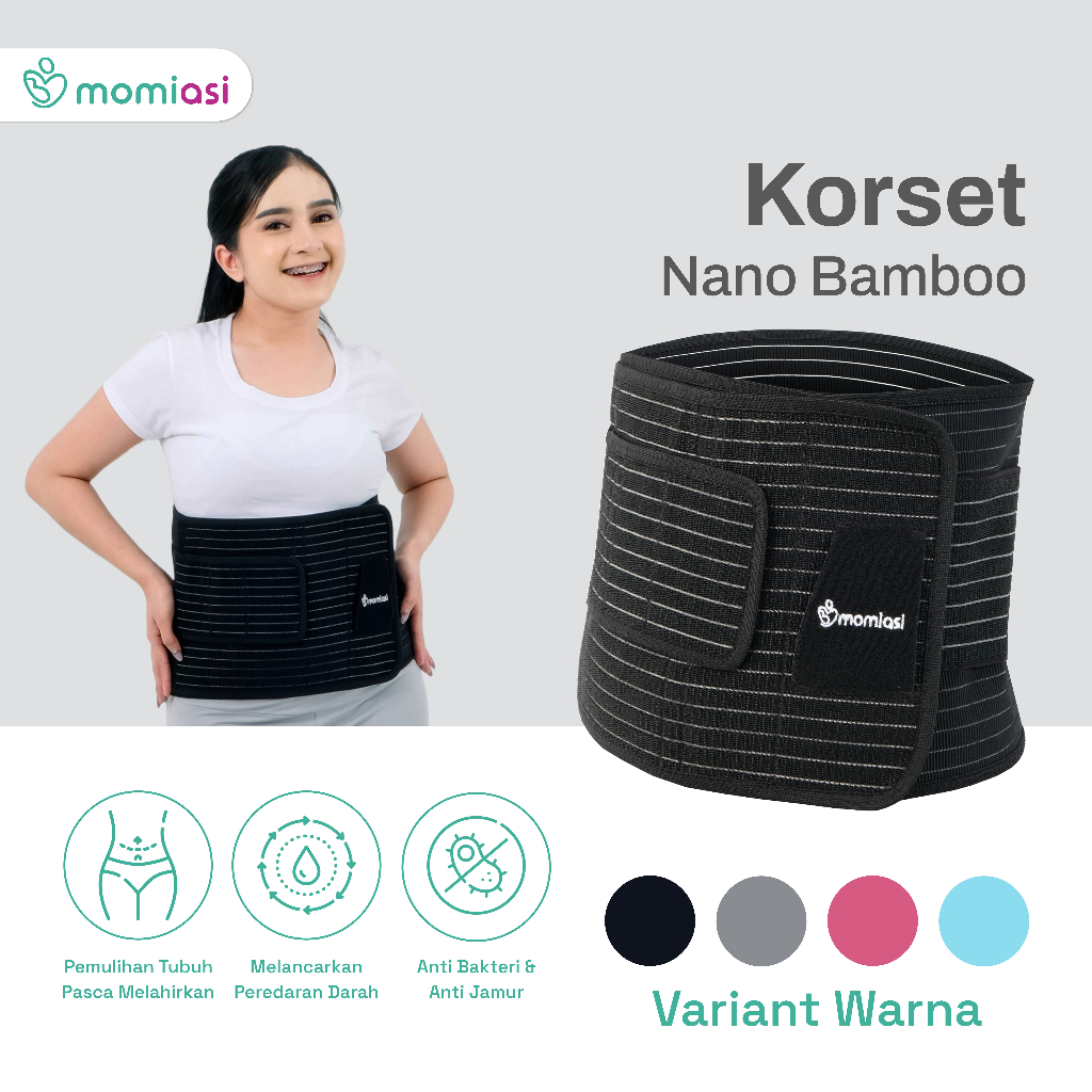[BEST SELLER] Momiasi - Korset Nano Bamboo FAST SLIM - Premium Korset Nano Bamboo Pasca Melahirkan