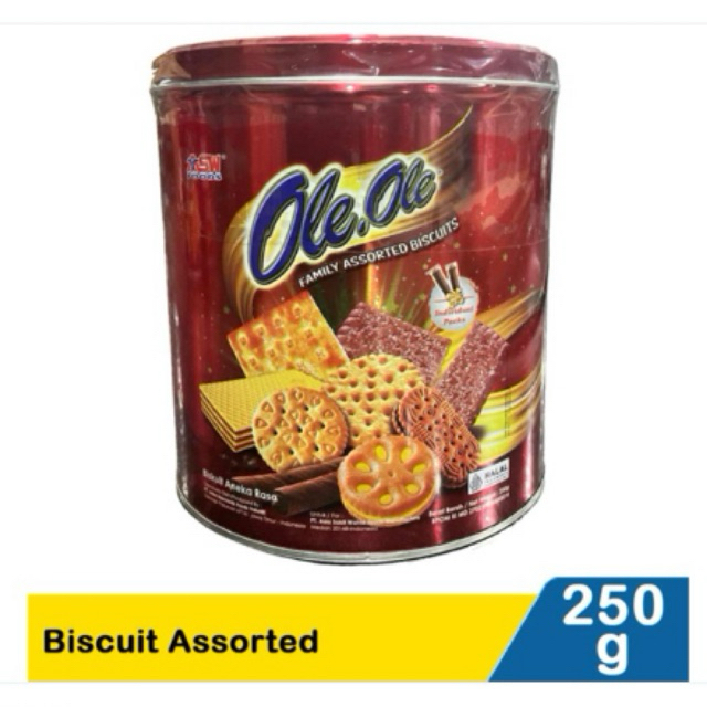 OLE OLE BISKUIT ASSORTED FAMILY 250gr/BISKUIT LEBARAN/BISKUIT KALENG MURAH/KUE KERING LEBARAN