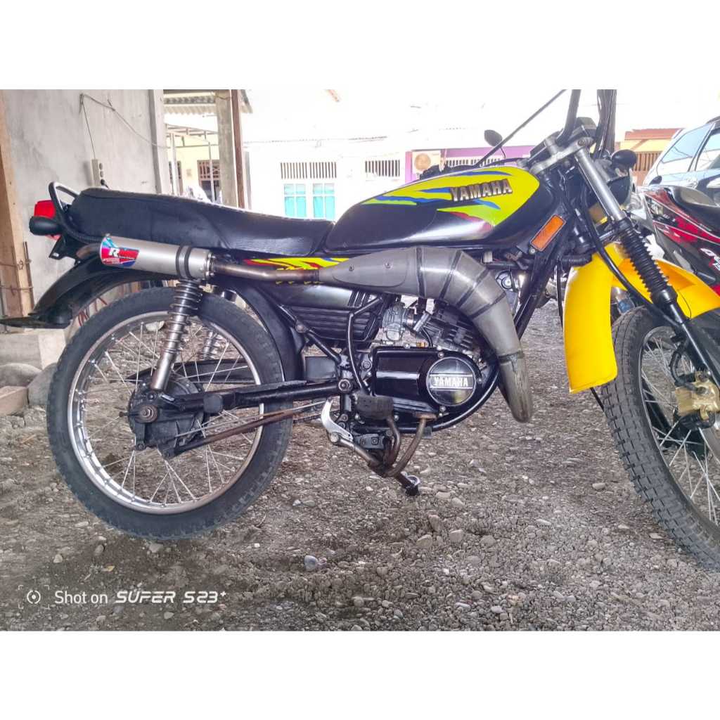 Knalpot Kolong 3V3 FIZ FIZR FORCE1 semi Drag Plat Karat Pernis Merk RMS Exhaust