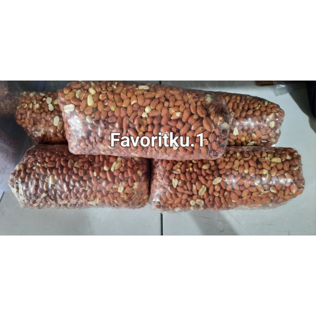Kacang Tanah Mentah Murah (Warna Merah), Repackaging 1 kg