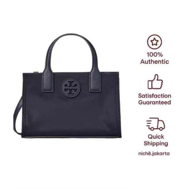 TORY BURCH ELLA Mini Tote Navy