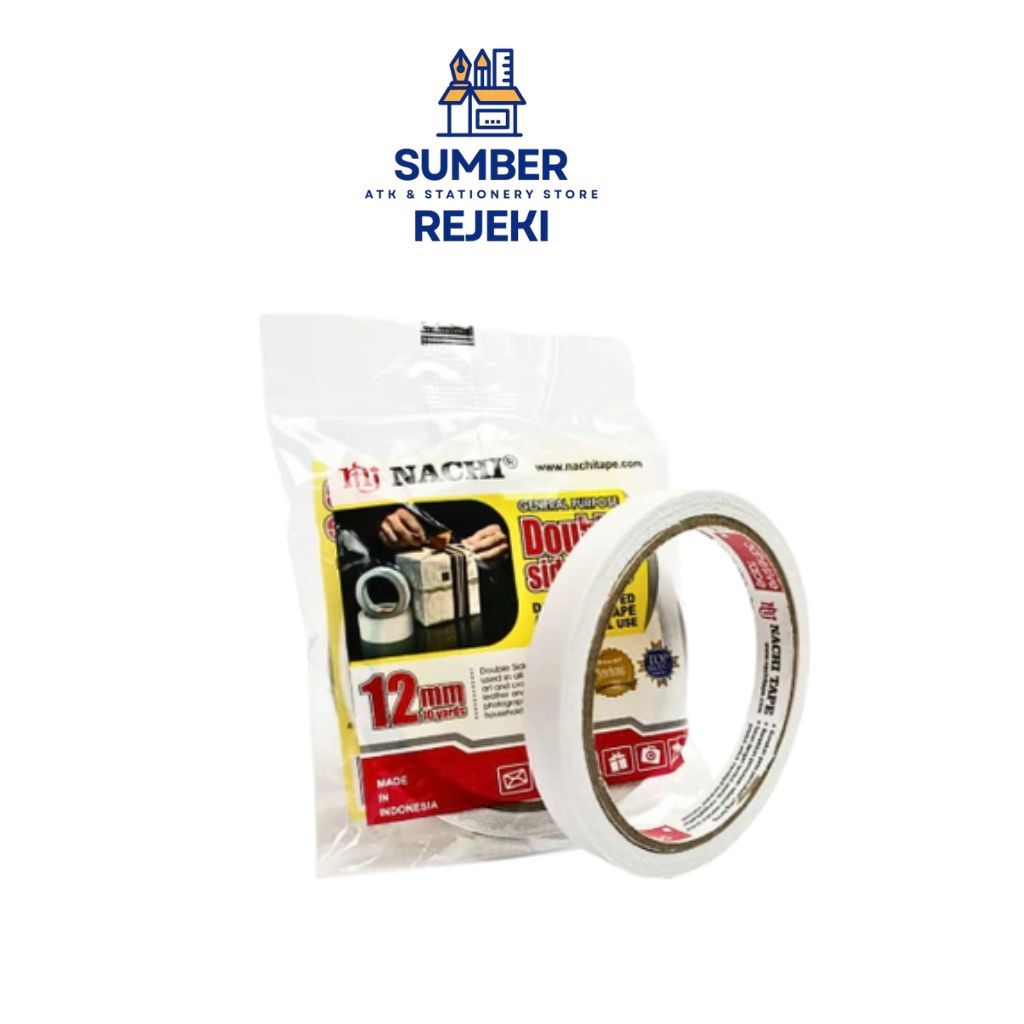 Double Tape Nachi 12mm / Nachi Double Side Tape 12mm ( 3 pcs )