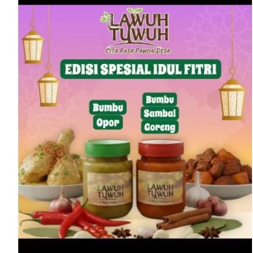 Lawuh Tuwuh bumbu opor & sambal goreng